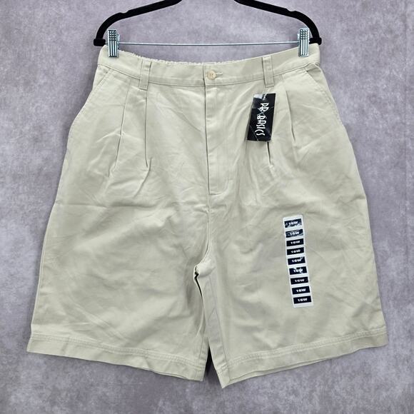 PBX Basics Khaki Tan Pullon Cargo Bermuda Pants Shorts Plus 16W - Picture 1 of 6